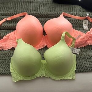 Aerie Real Sunnie Full Coverage Bra ORANGE 38DD